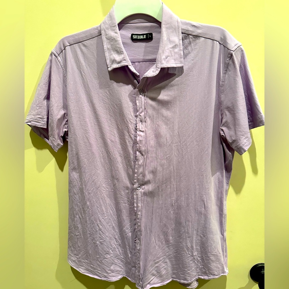 STEELE men’s stretchy button down shirt
